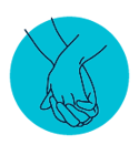 illustration of holding hands